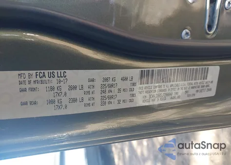 2018 Jeep Compass Latitude 4X4 from USA, damaged, VIN 3C4NJDBB5JT200840